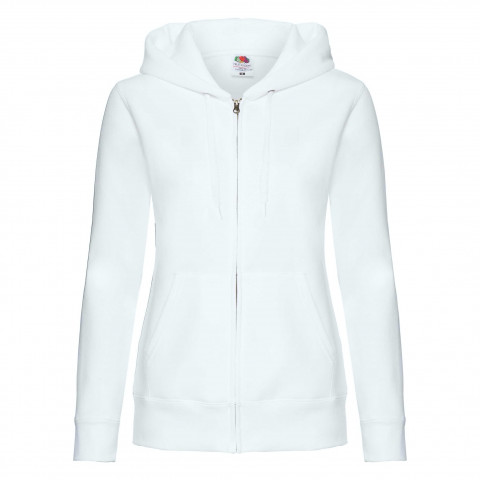 

Bluza damsk Premium Sweat Jacket FruitLoom BiałXXL