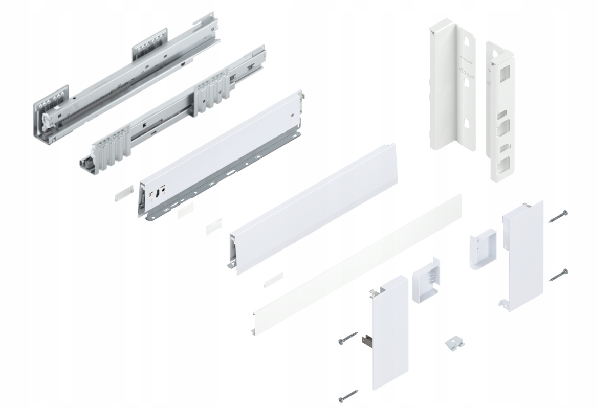 Blum Zásuvka Merivobox 500 Stredná K vnútorná Biela 70 kg