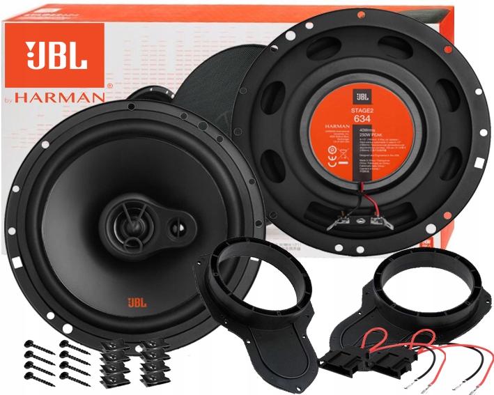 JBL 634 GŁOŚNIKI 3-DROŻNE VW PASSAT B6 B7 CC ALTRACK DRZWI PRZÓD DYSTANSE