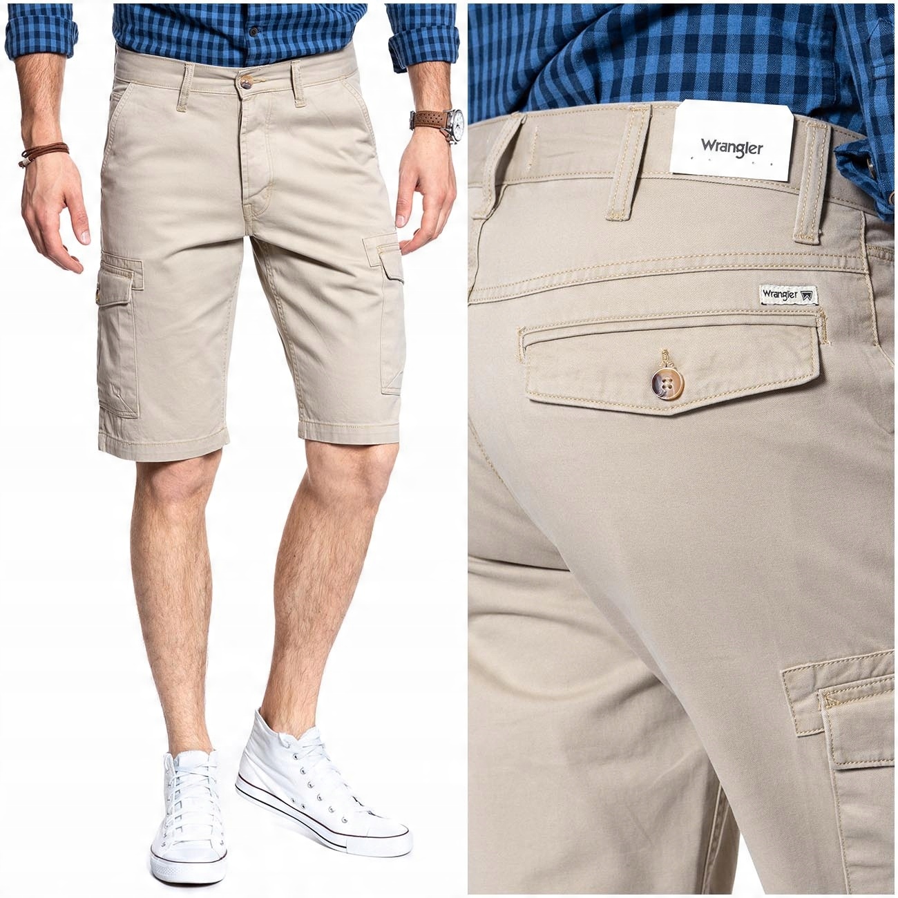 

Wrangler Cargo Spodenki Męskie Szorty Bojówki W30