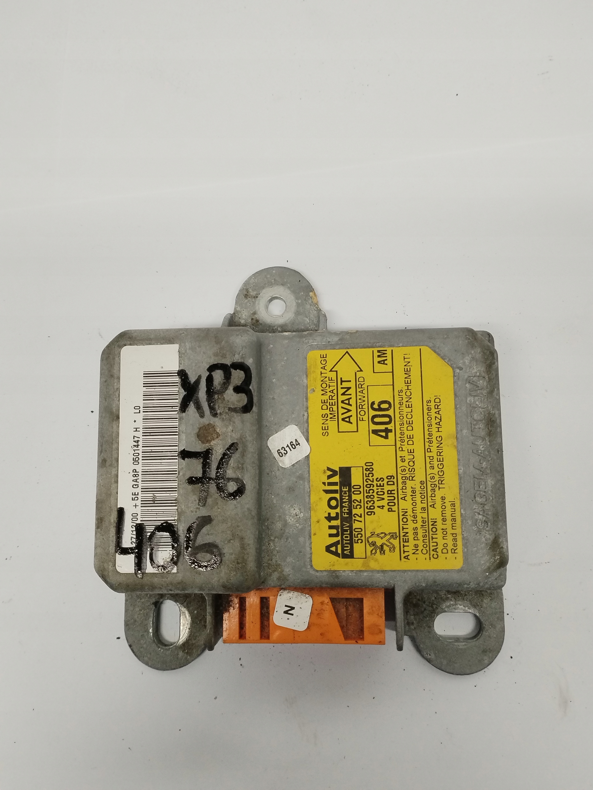 Modul sterownik sensor AirBag Peugeot 9638592580