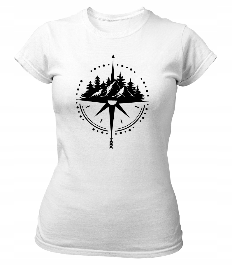 

T-shirt koszulka damska Bluzka W Góry Kompas S