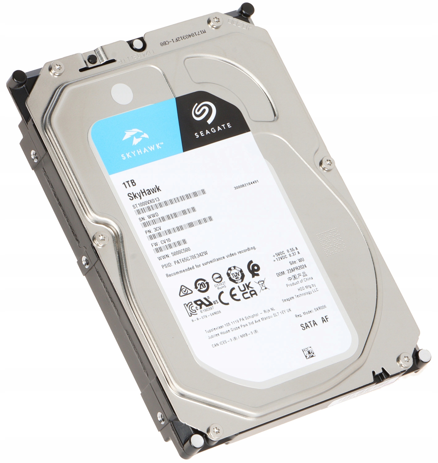 Disk Seagate Skyhawk ST1000VX013 3.5'' 1TB