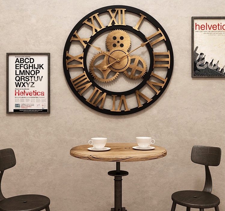 Dizajnové nástenné hodiny Moto 3 50cm