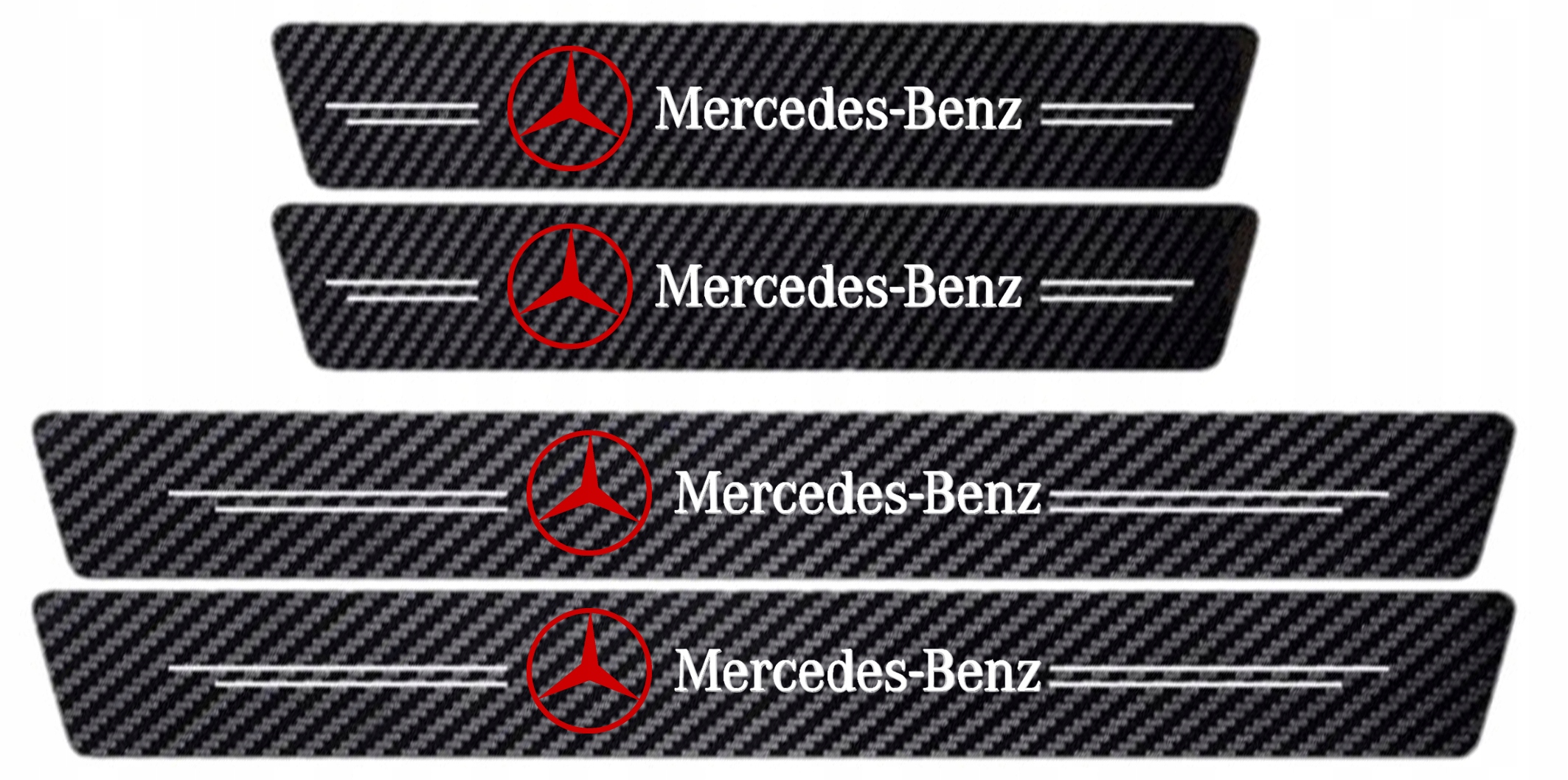 

Osłona naklejka na progi Mercedes-Benz Carbon