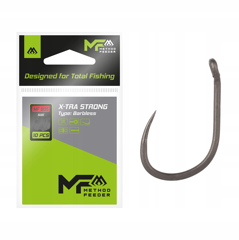 Mikado X-tra Strong r.12 10szt. bezzadziorowe haki