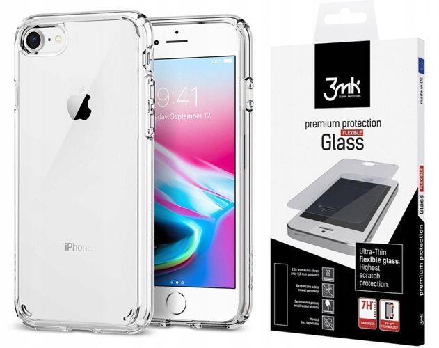 

Etui do Iphone 7/8/ Se 2020/2022 Spigen +Szkło 3MK
