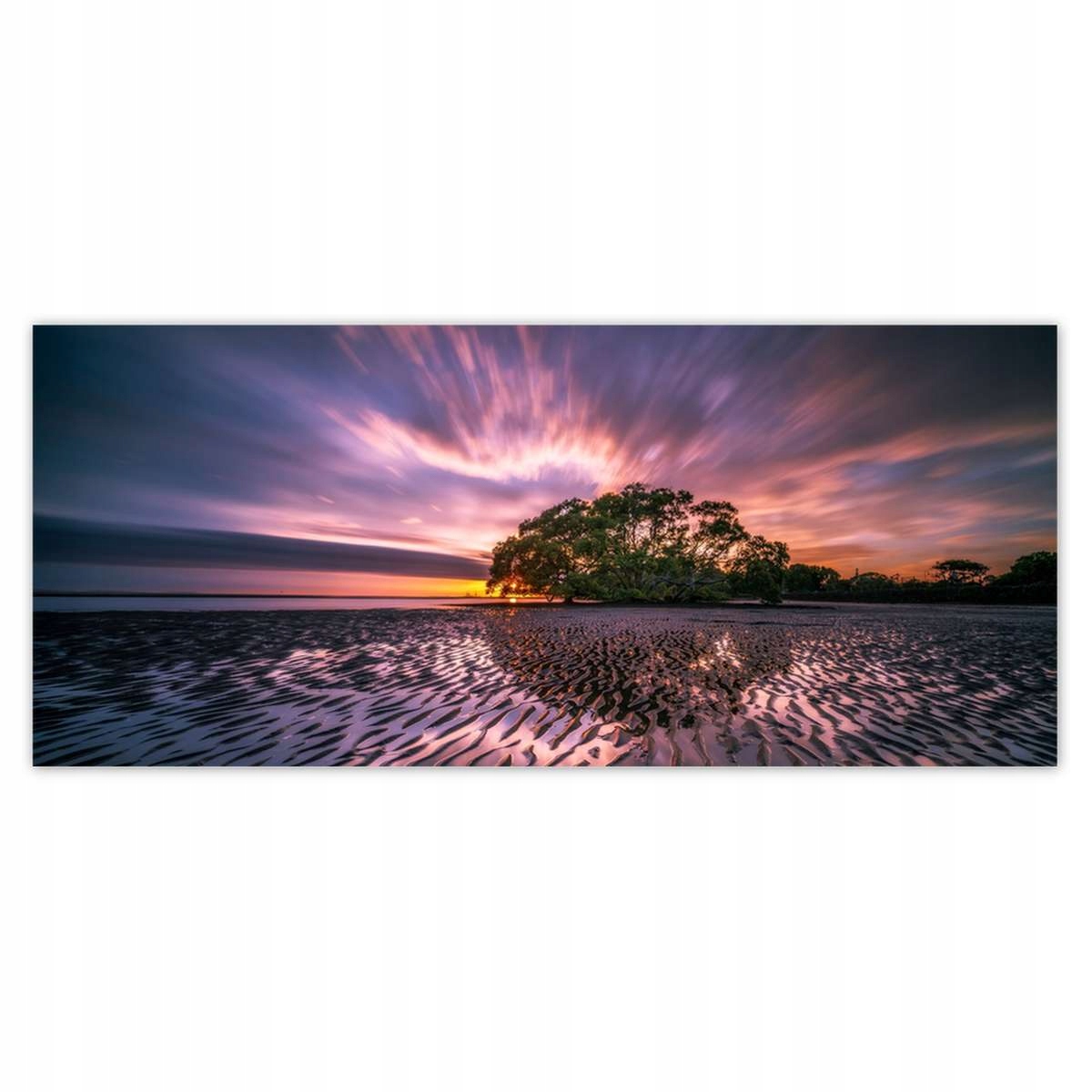 Fototapety 211x91 Krásná fialová krajina