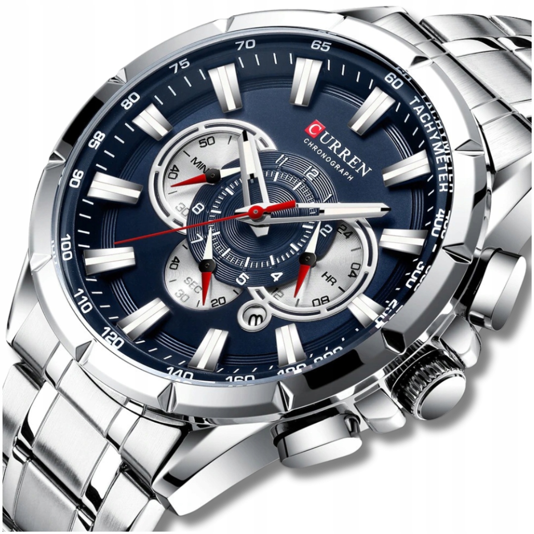 Pánské Hodinky Curren Klasické Elegantní Chronograf Datumovka 5 Barev