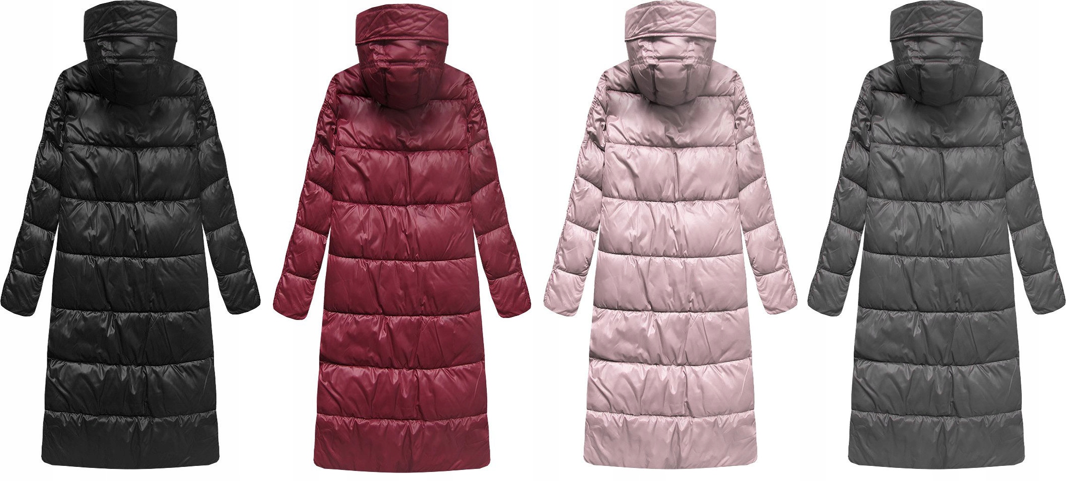 

Kurtka Płaszcz Długa Zimowa Parka Kaptur Futro M