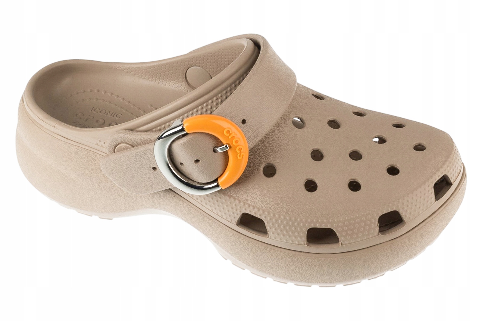 Crocs Classic Platform Dipped Buckle Clog [36/37] Nazouváky Béžová
