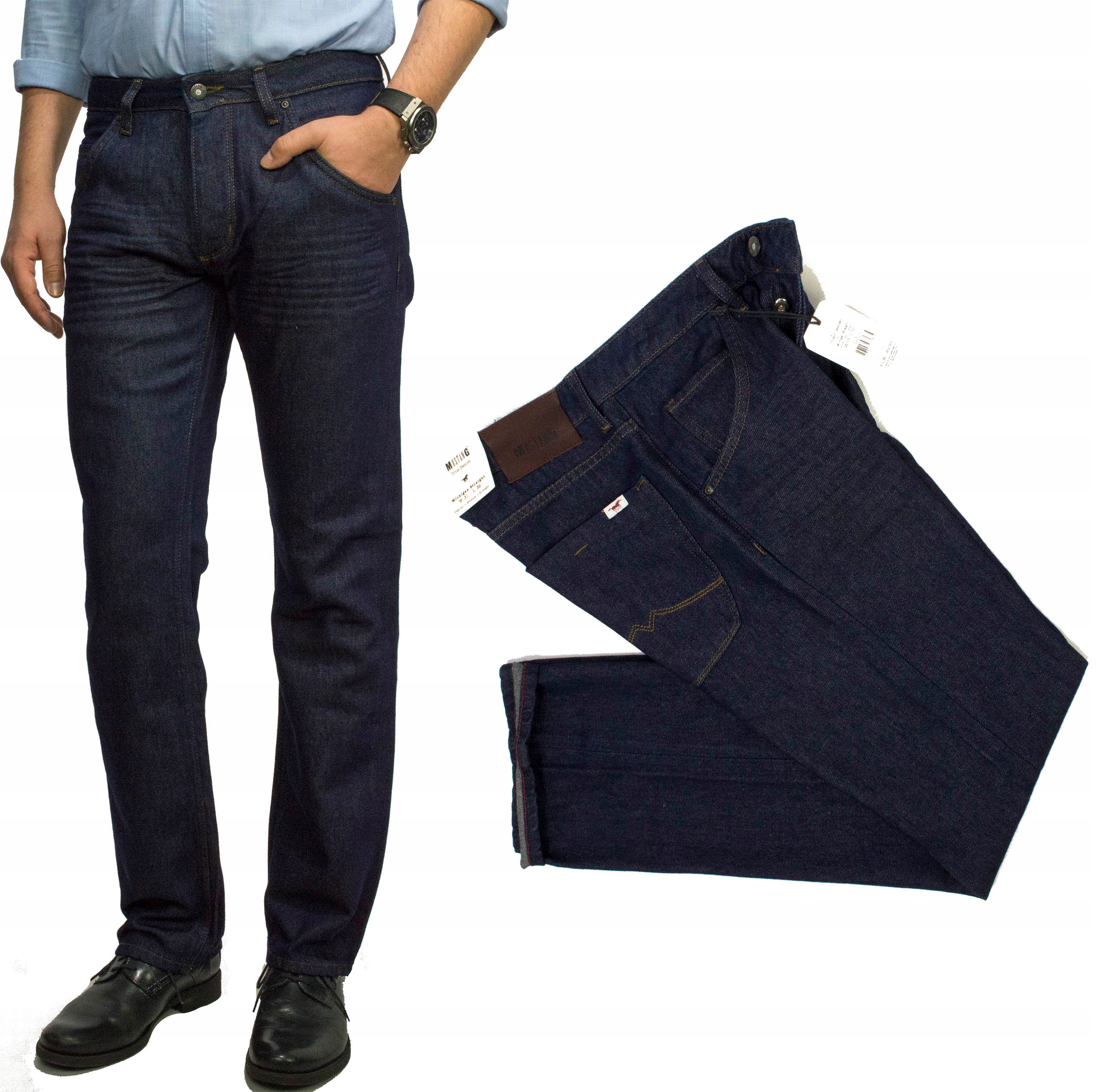 Mustang Michigan Hemp 983 pánské džíny rovné W32 L34