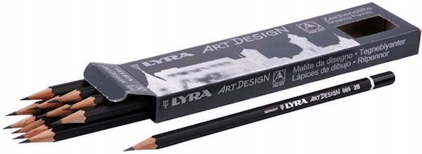 Školní tužka Grafit Art Design 2B Tužky pro kreslení Lyra 12 kusů