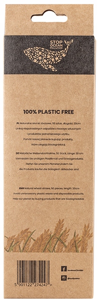 ZUZii EKO ECO Naturalne Słomki Zbożowe 50 szt. Kod producenta 5901122274247