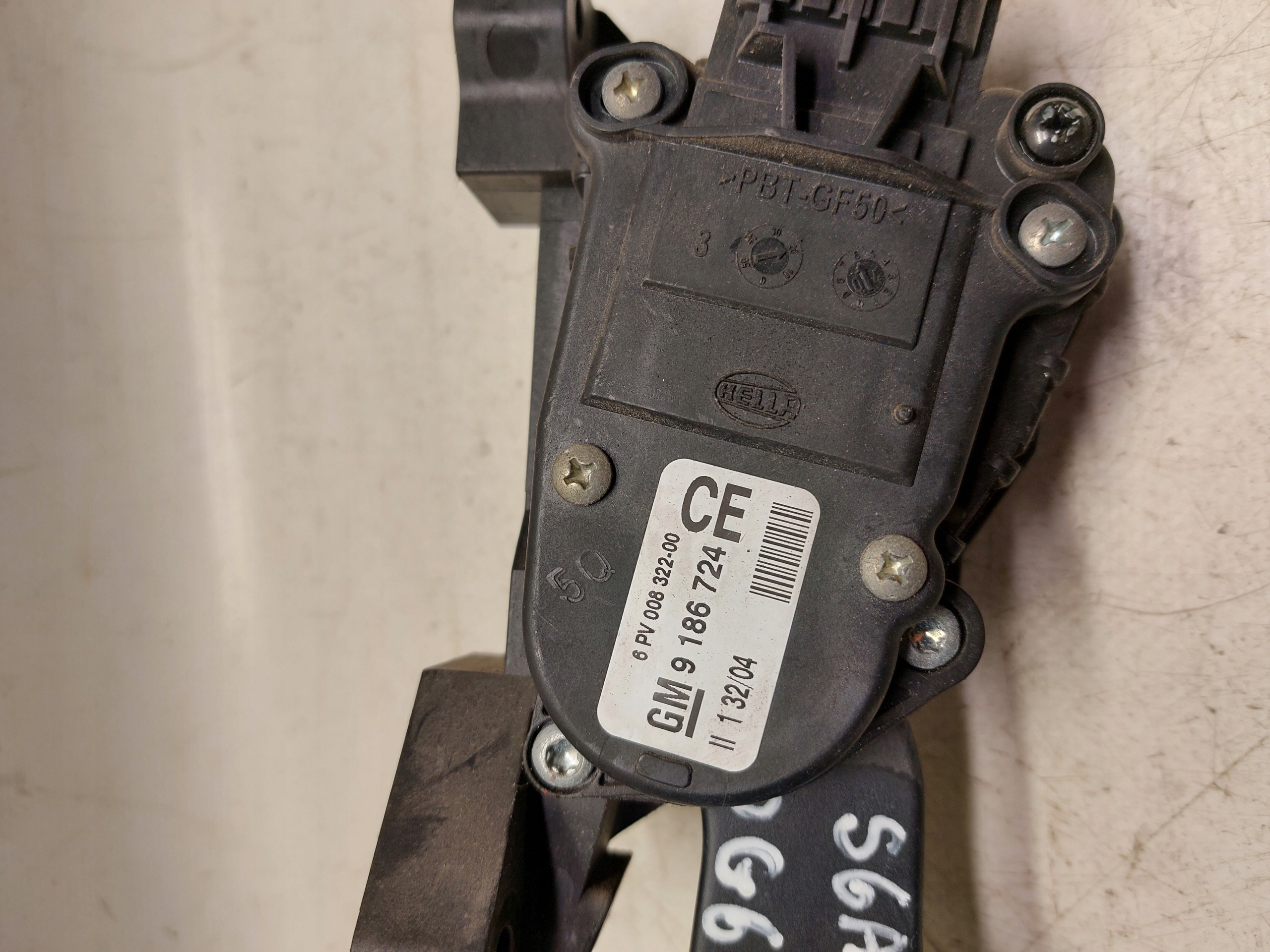 Saab 93 9-3 potentiometer Gaspedal