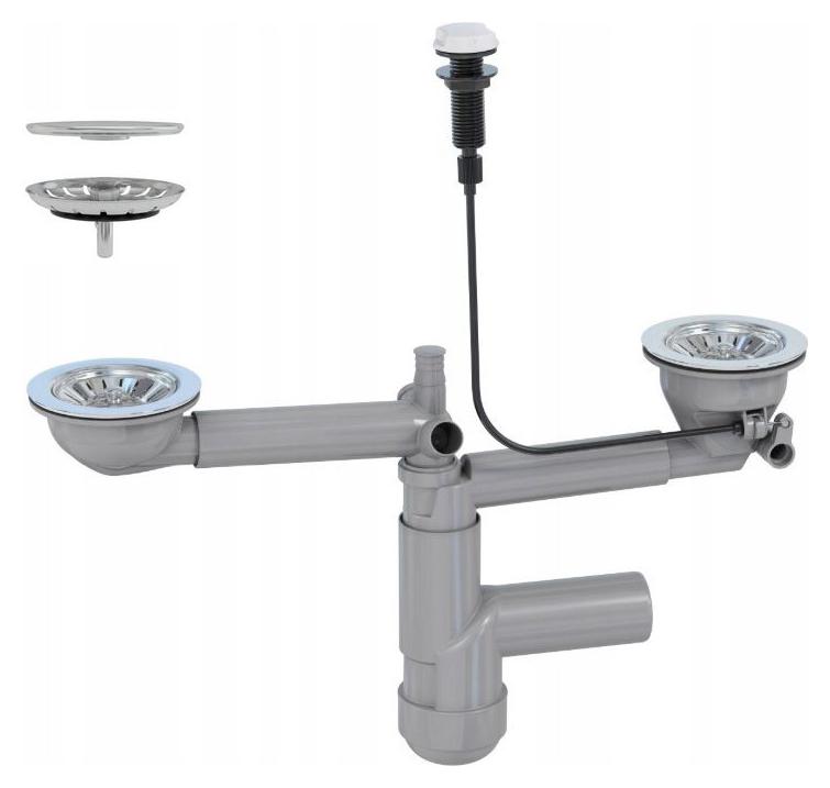 Šetriaci Nástenný Automatický Sifón 2 Kom