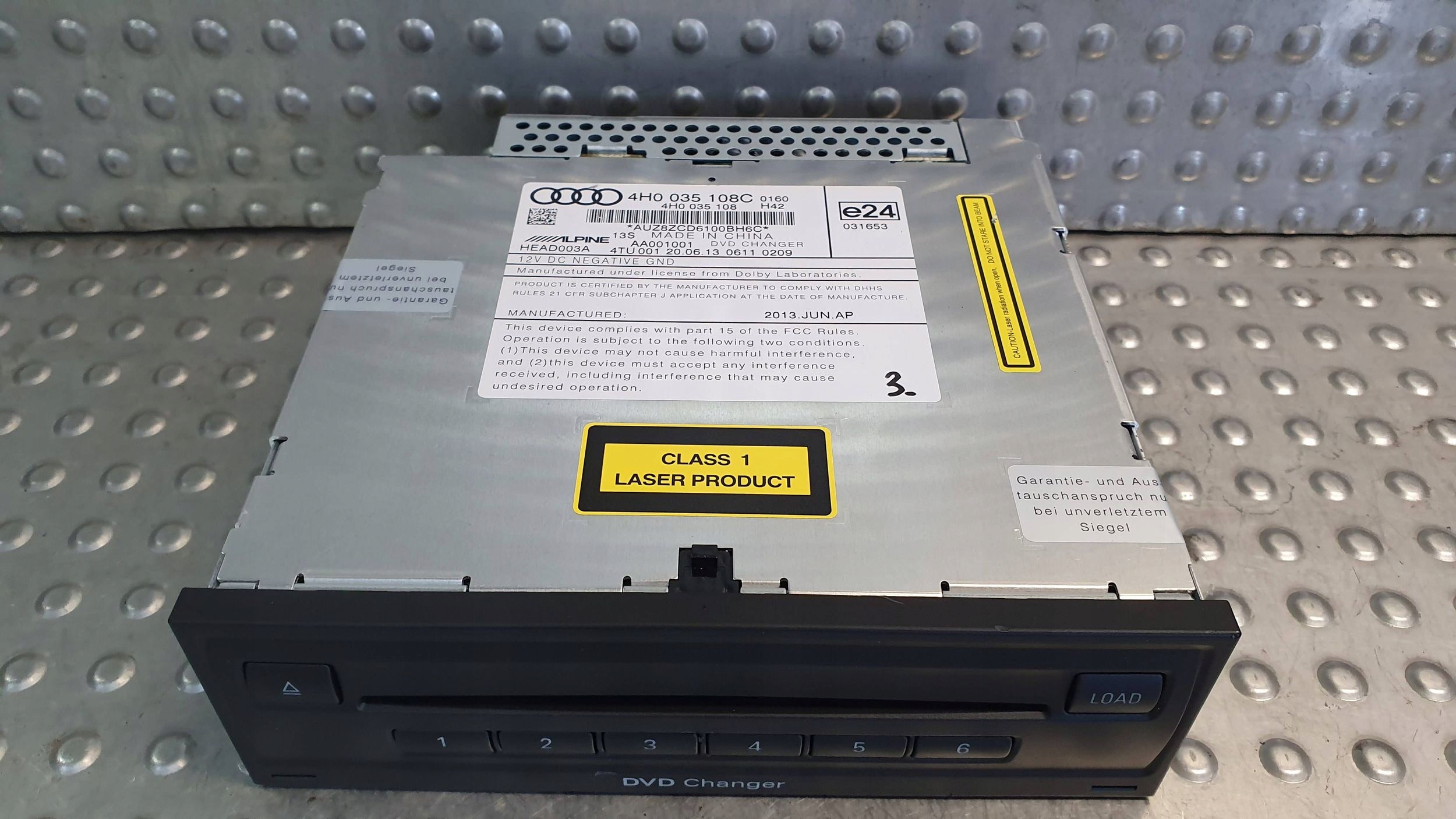 changer PLYT DVD CD AUDI OE A4 A6 A7 A8 02- 4H0035108C
