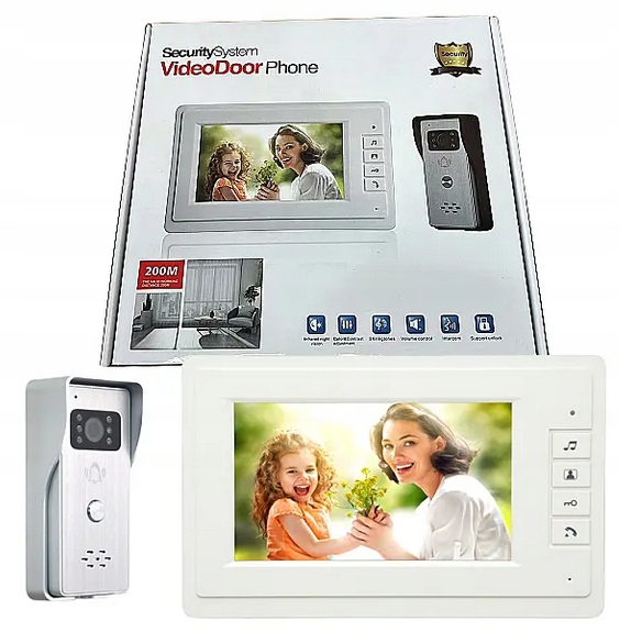 Videovrátnik Interkom 7" Brána Full Hd