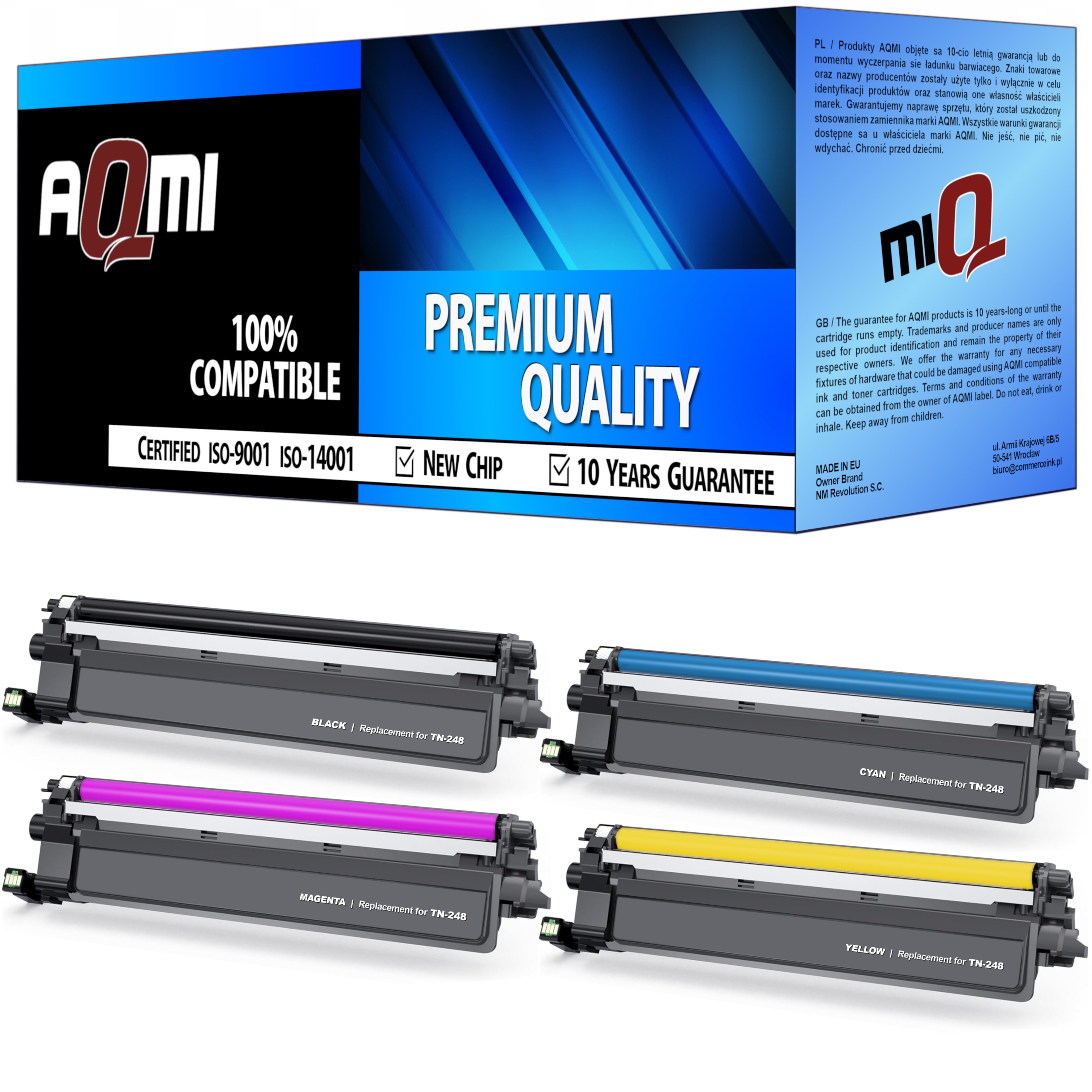 4x Toner Pro Brother DCP-L3560CDW L3520CDW HL-L8230CDW L3220CW MFC-L3740CDW