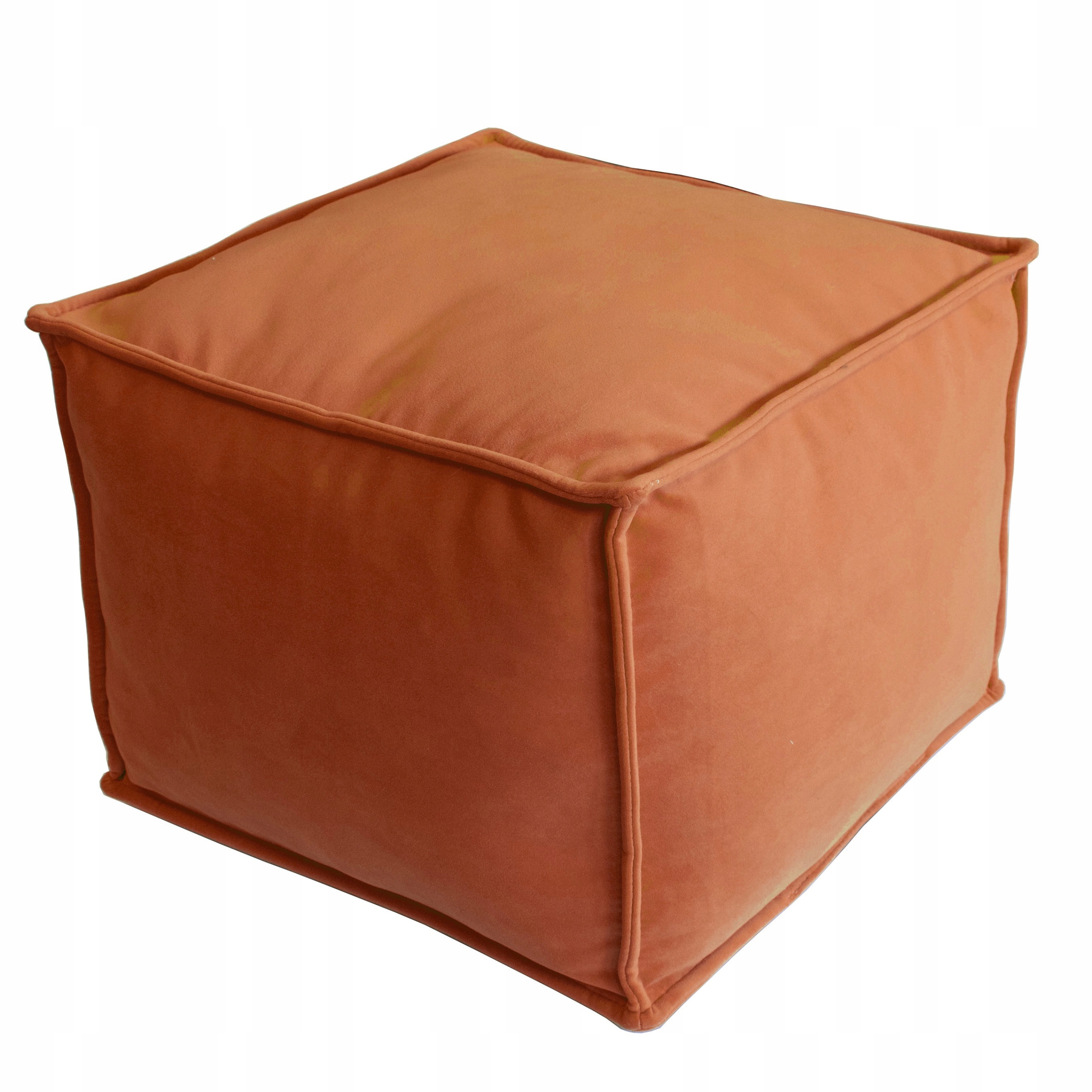Pufa kostka miękka 45 cm Pomarańcz