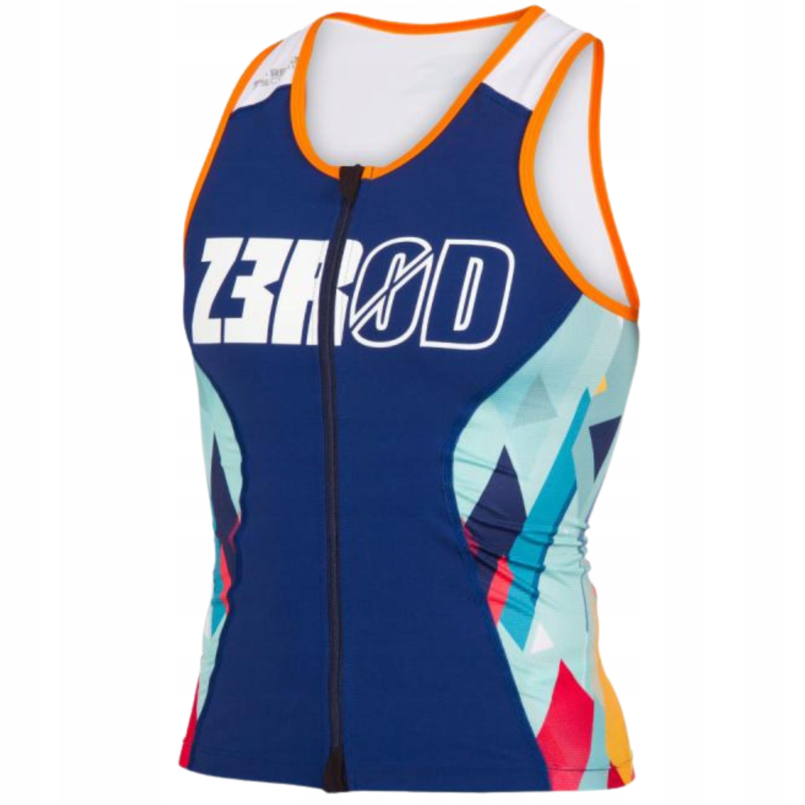 Koszulka Sportowa Rozpinana Damska Zerod Racer Singlet S Kubik Block