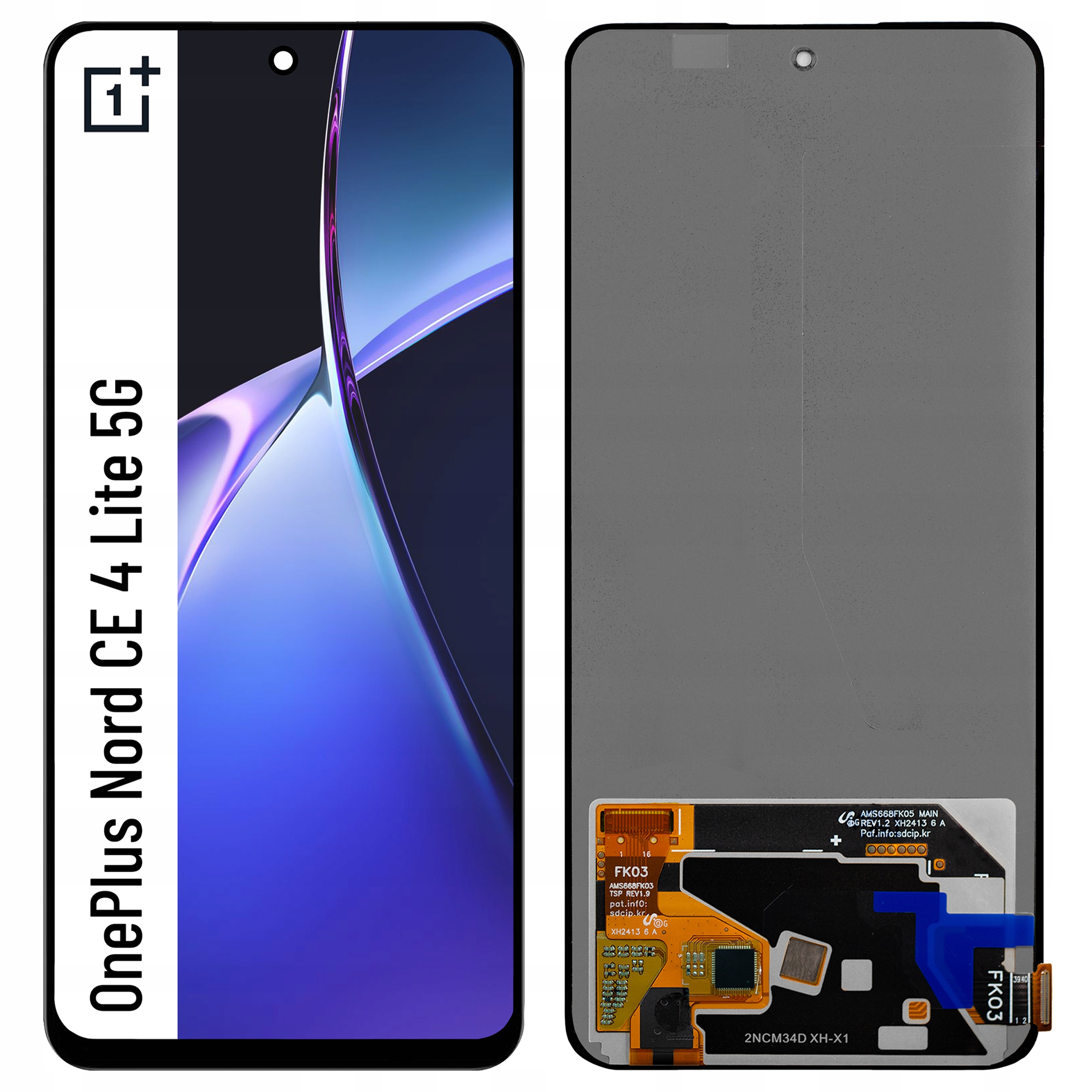 Amoled displej pro OnePlus Nord Ce 4 Lite 5G Dotyková obrazovka