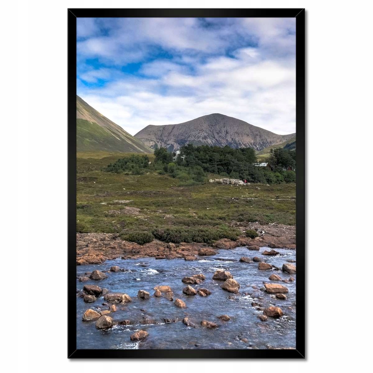 Plakáty v rámu 40x60 Hory za řekou