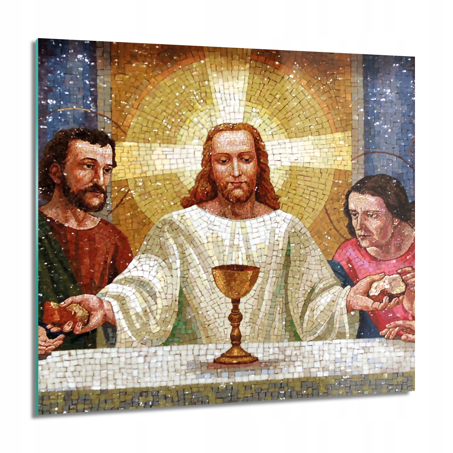 Poslední večeře grafika Obraz na skle 60x60