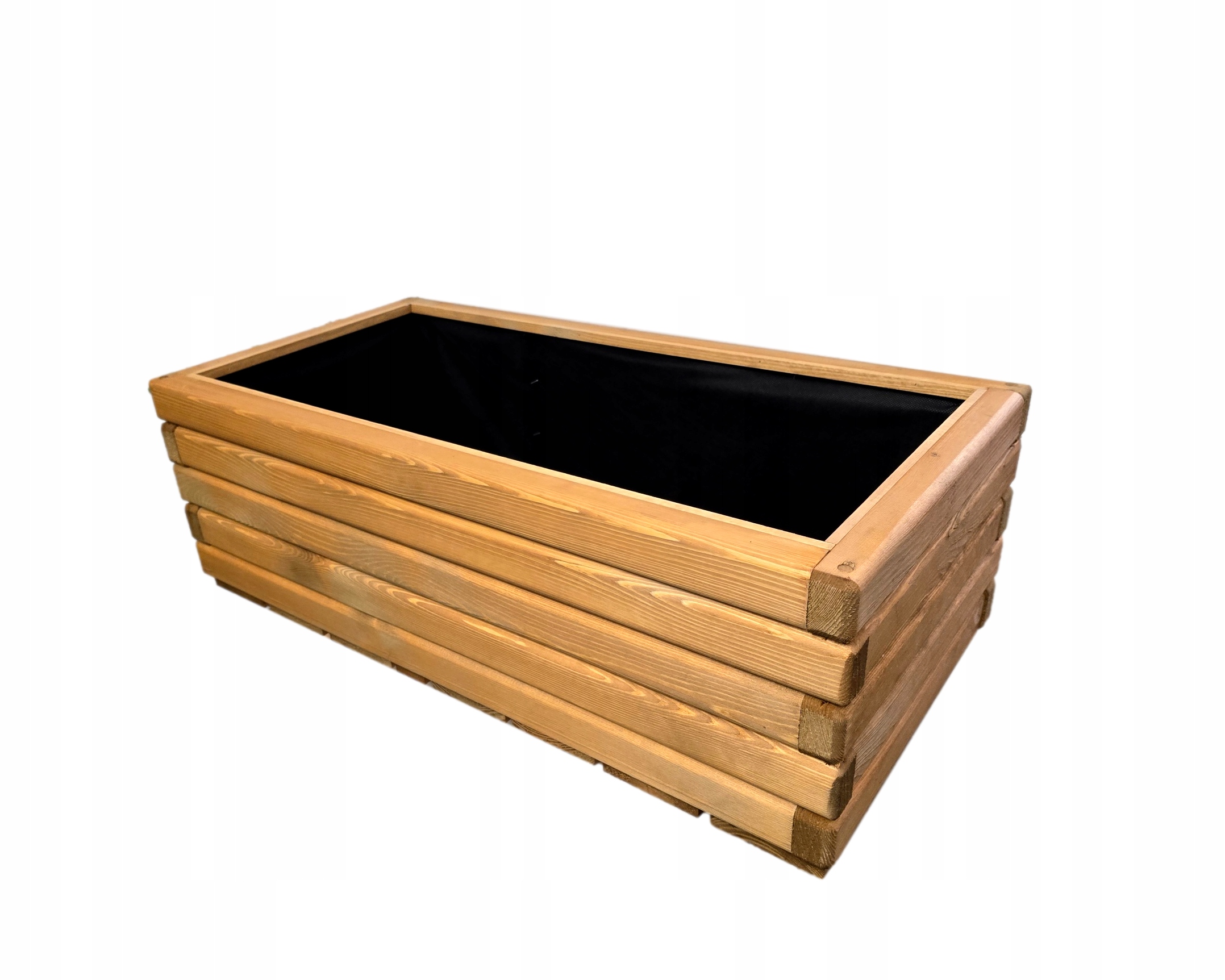 Donica Ogrodowa Drewniana Duża Impregnowana 80/40/30 cm Pinia