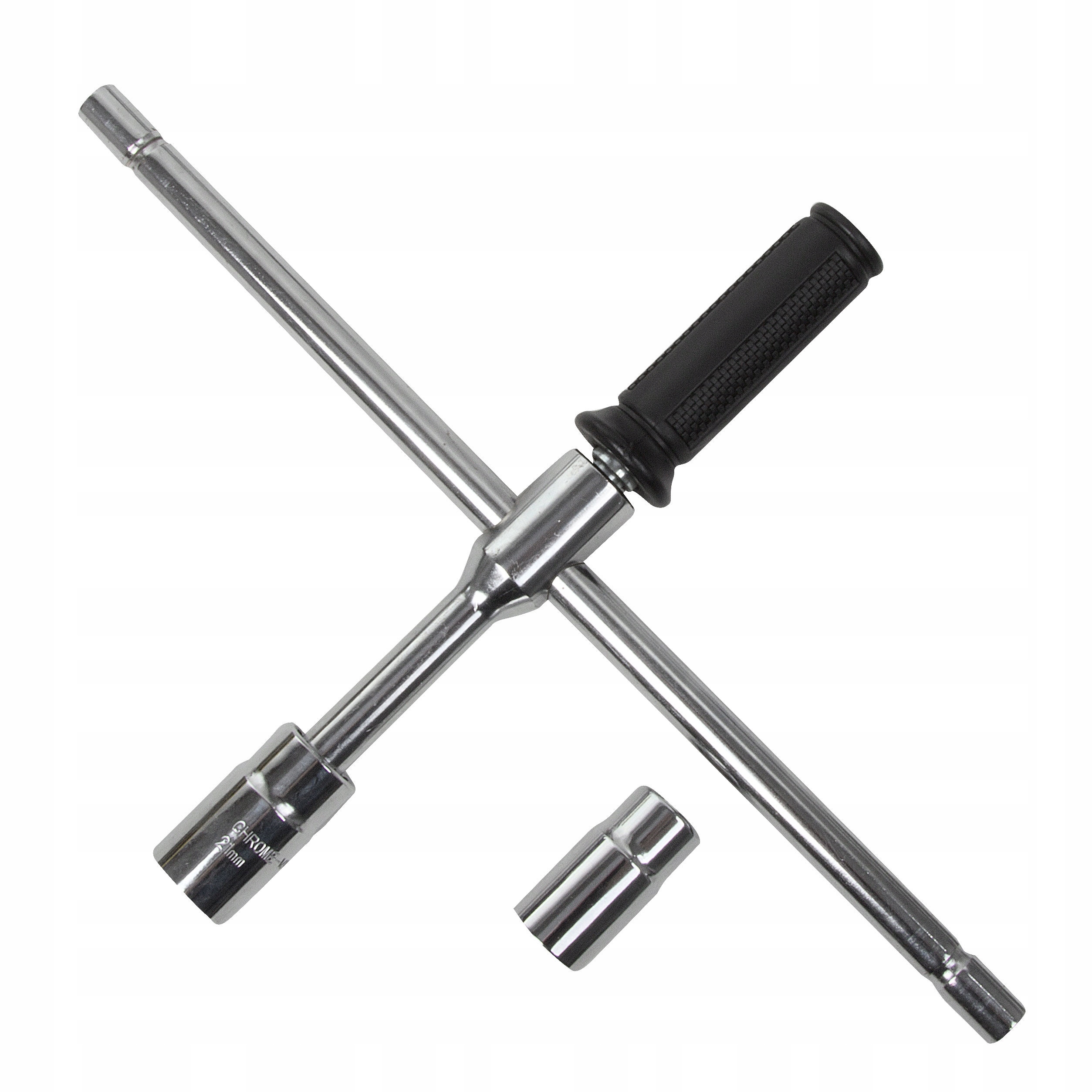 МОЩНЫЙ ПРОФЕССИОНАЛЬНЫЙ КОЛЕСНЫЙ КЛЮЧ + 2 НАСАДКИ