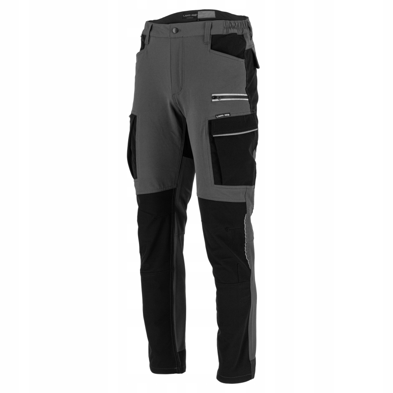 Spodnie Robocze Elastyczne Stretch Lahti Pro L40554 Szare L