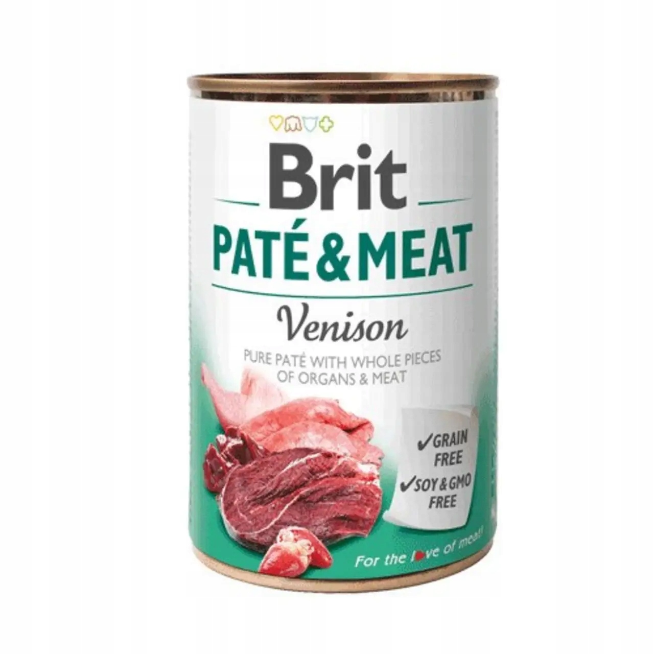 Brit Paté & Meat se zvěřinou vlhké krmivo pro psy konzerva 400 g
