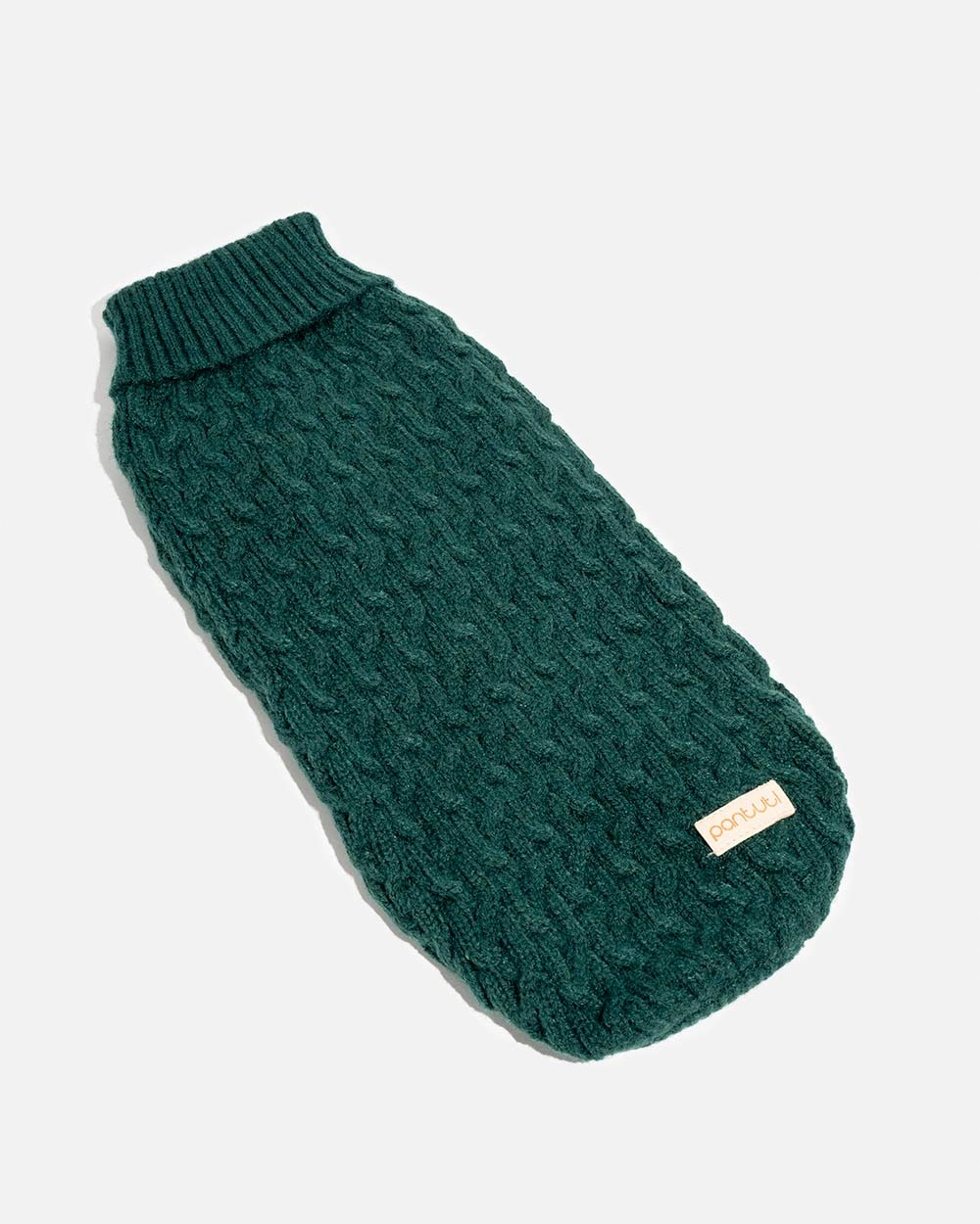 Levně Teplý elastický svetr pro psa Kosma Tmavě zelený 5XL