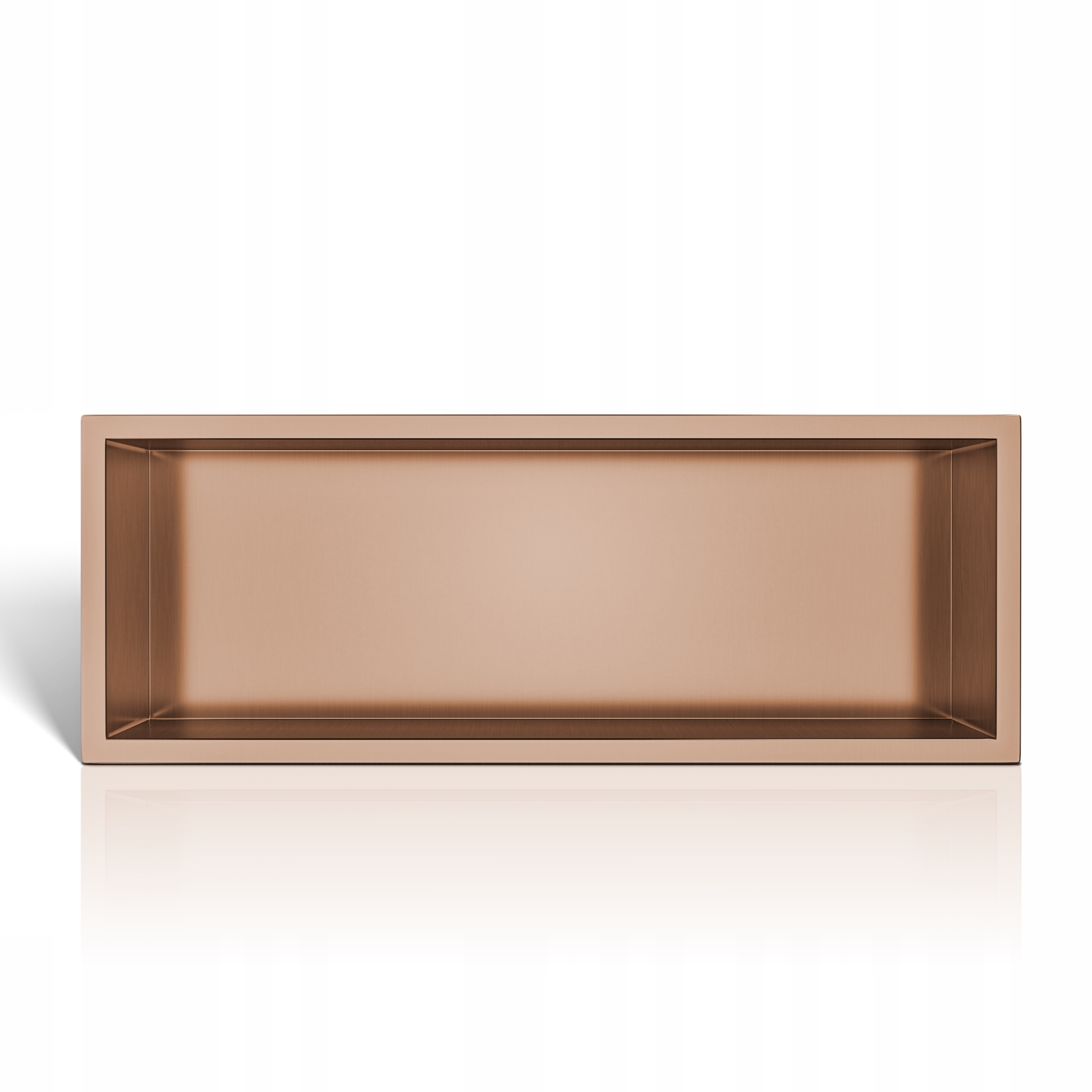 Wall-box One Copper Výklenková polica z nehrdzavejúcej ocele medená 60x20x10 cm