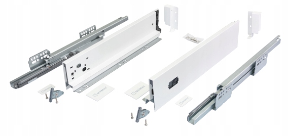 Szuflada V-box 3D Slim Push H=95, biały-450mm 223556 Sevroll