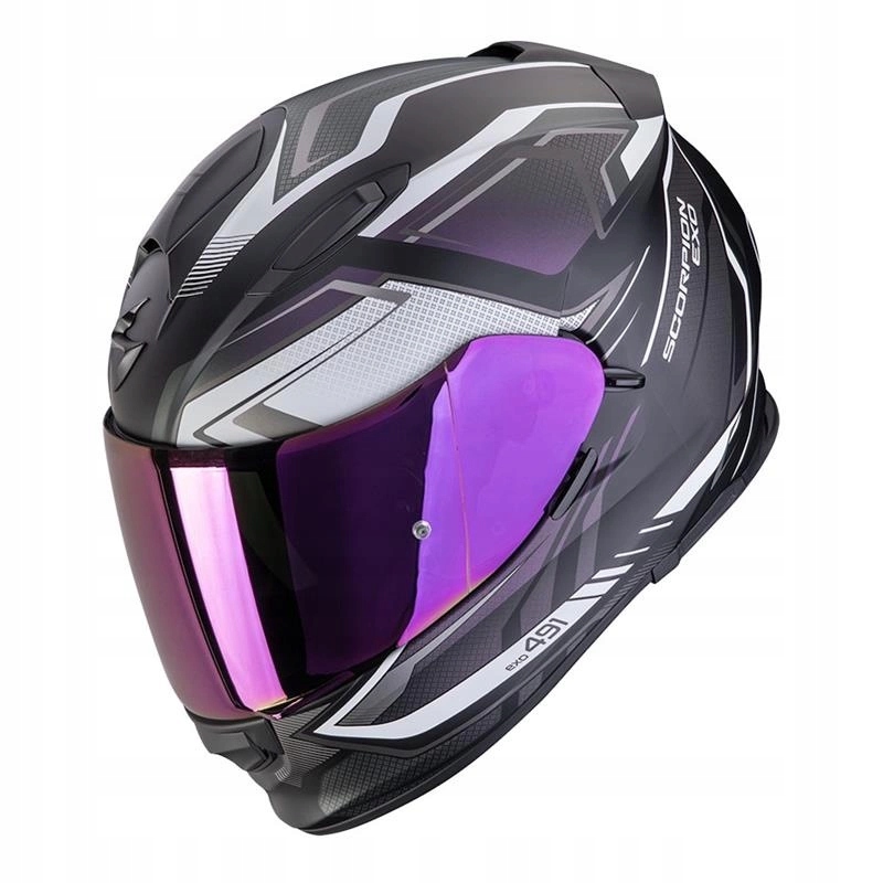 Prilba Scorpion EXO-491 Zumo Matt Black/chameleon čierna fialová Darčeky