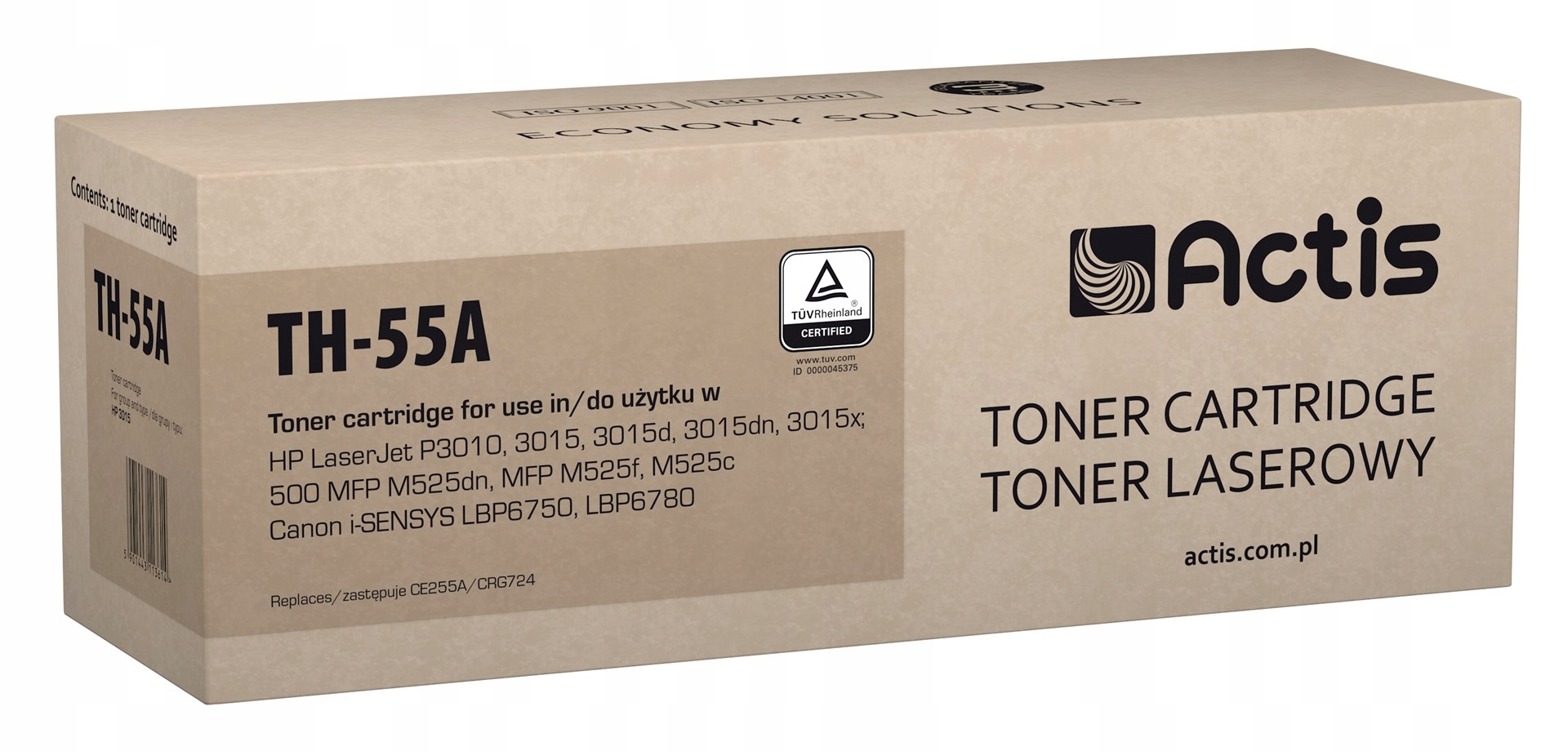 Toner Actis TH-55A (zamiennik Hp 55A CE255A; Stand