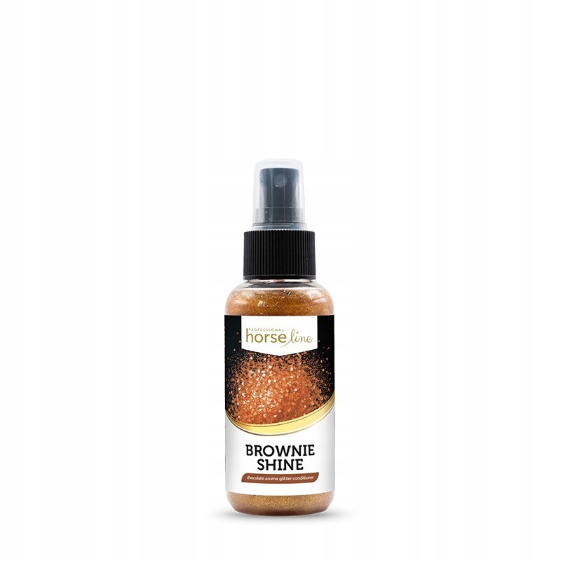 HorseLinePRO Brownie Shine Mgiełka Nabłyszczenie Brokat Czekolada 100 ml