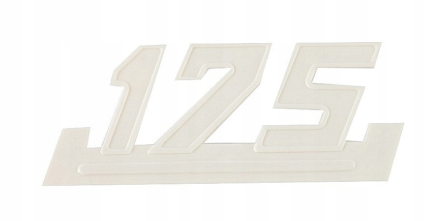 

Napis emblemat znaczek na Wsk 175 do dekla biały