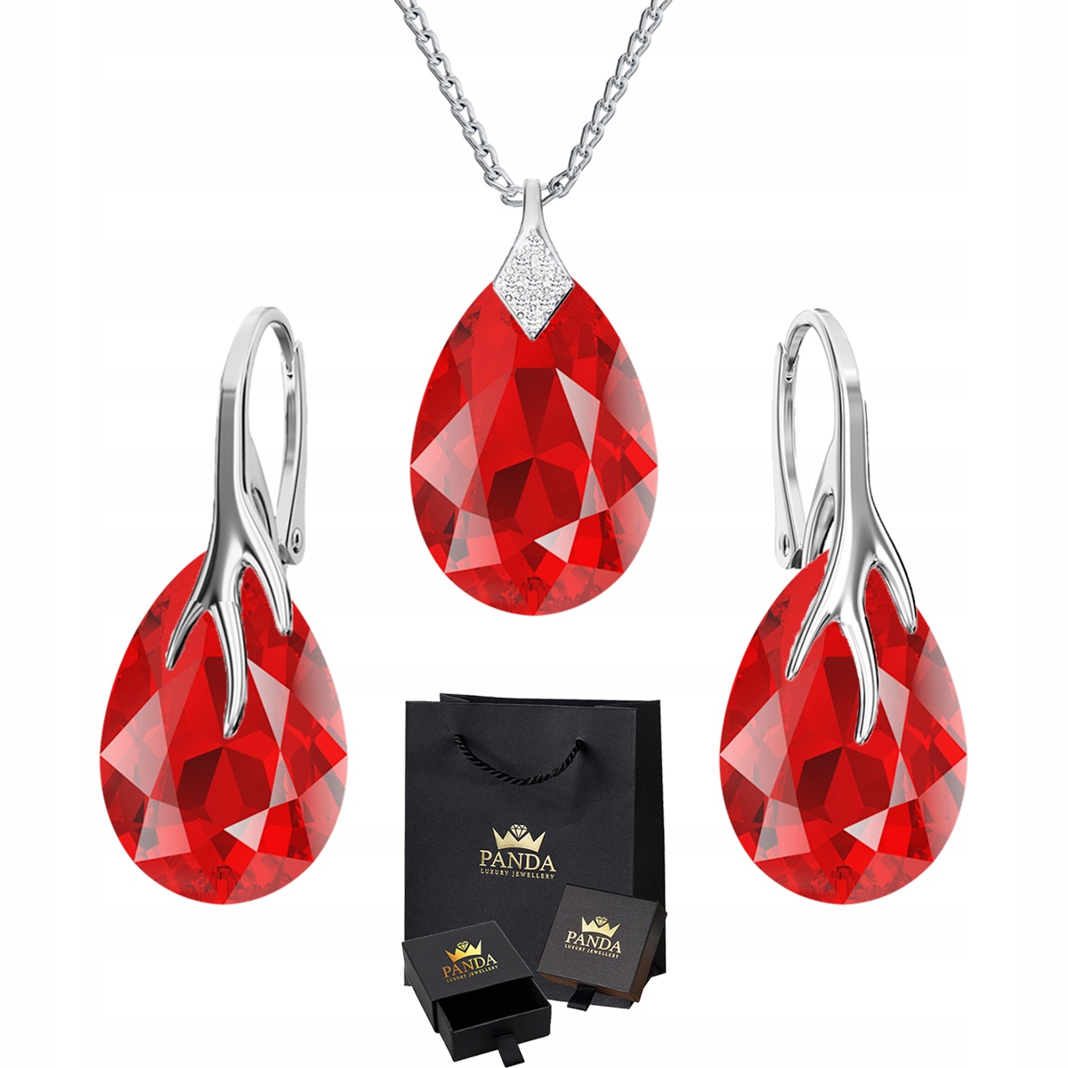 

Komplet Biżuterii Pazur Swarovski Srebro Prezent