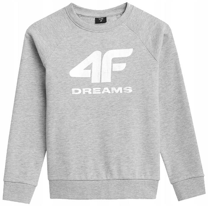 

4F Bluza Dziewczęca sportowa JBLD007A szara r. 164