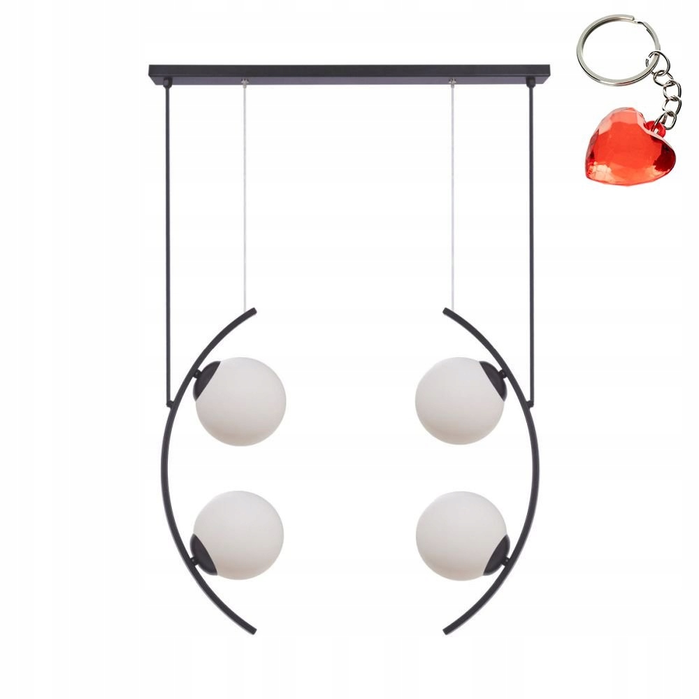 Efektná závesná lampa mliečne gule Helix 4 5016 Zuma Line Darček