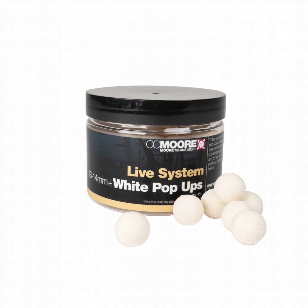 Kulki CC Moore Live System White Pop Ups 14mm