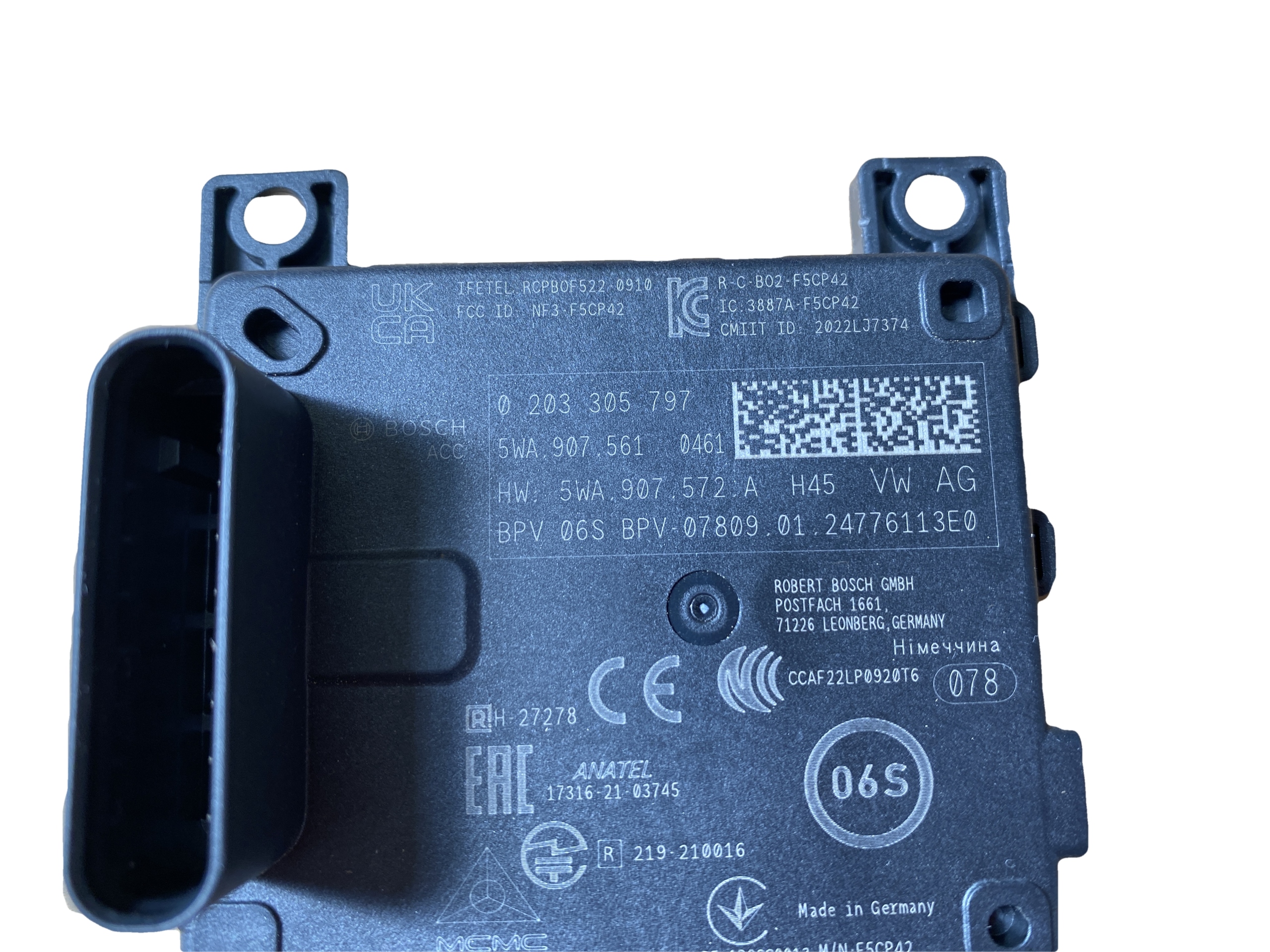 AUDI A3 8Y VW RADAR ACC DISTRONIK 5WA907561