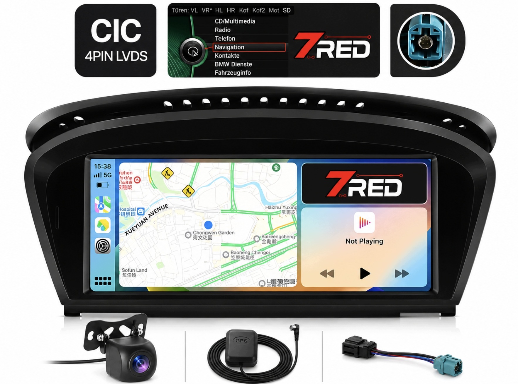 Dotykový displej Android Auto CarPlay pre Bmw E60 E90 CIC Bluetooth Wi-Fi