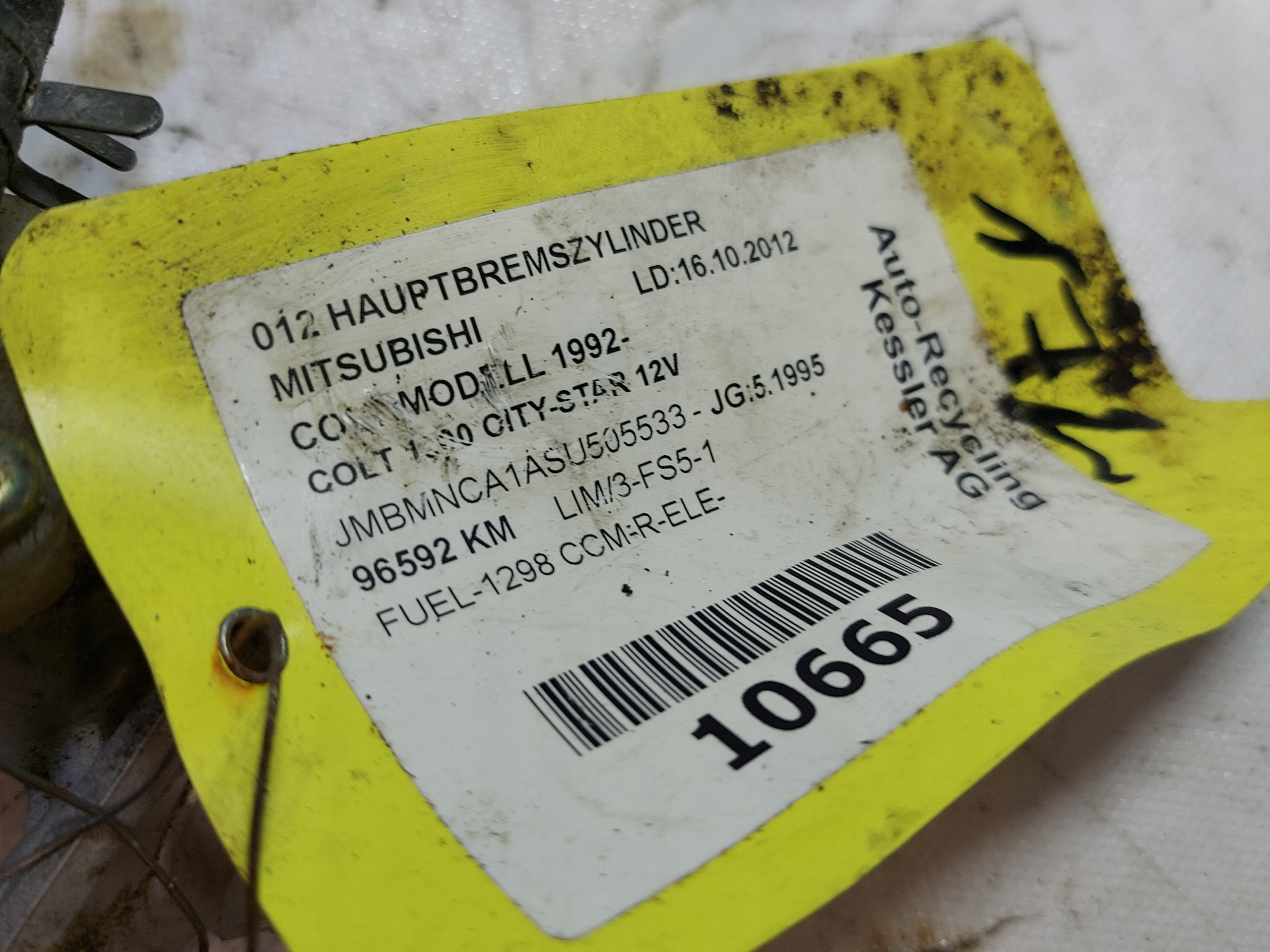 Servofreno COLT 1.3 B 1995R NABCO