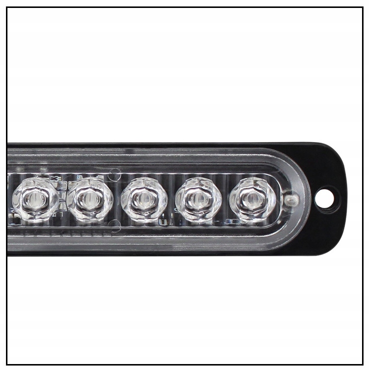 LAMPA OBRYSOWA STROBO 12 LED 12V 24V NIEBIESKA Producent części Inny