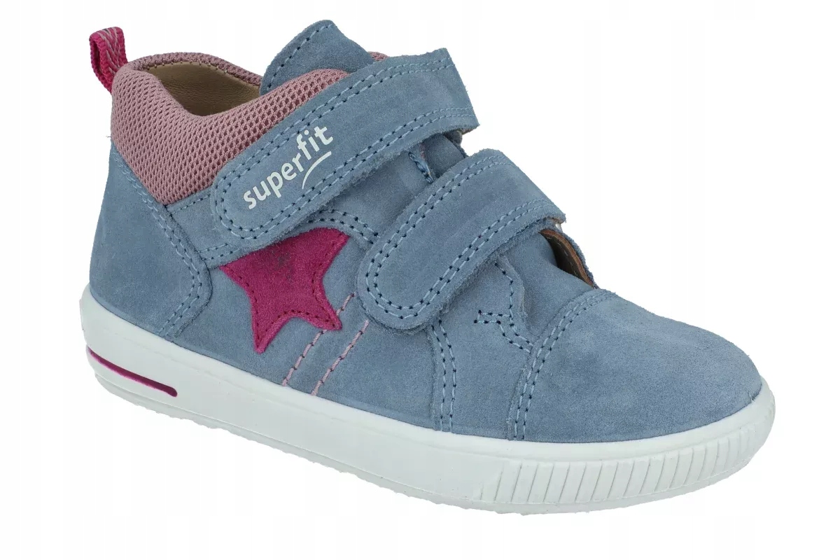 Superfit 1-000352-8040 skórzane dla dziewczynki z wysokim podbiciem R25