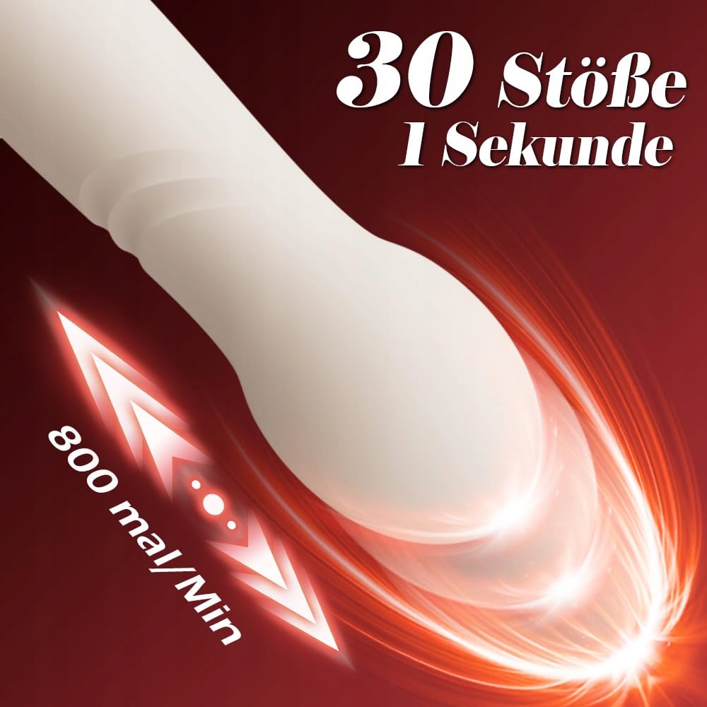 DILDO Sexmaszyna Z Wibracjami I Funkcją Grzania Dla Kobiet I Par — miniatura 4