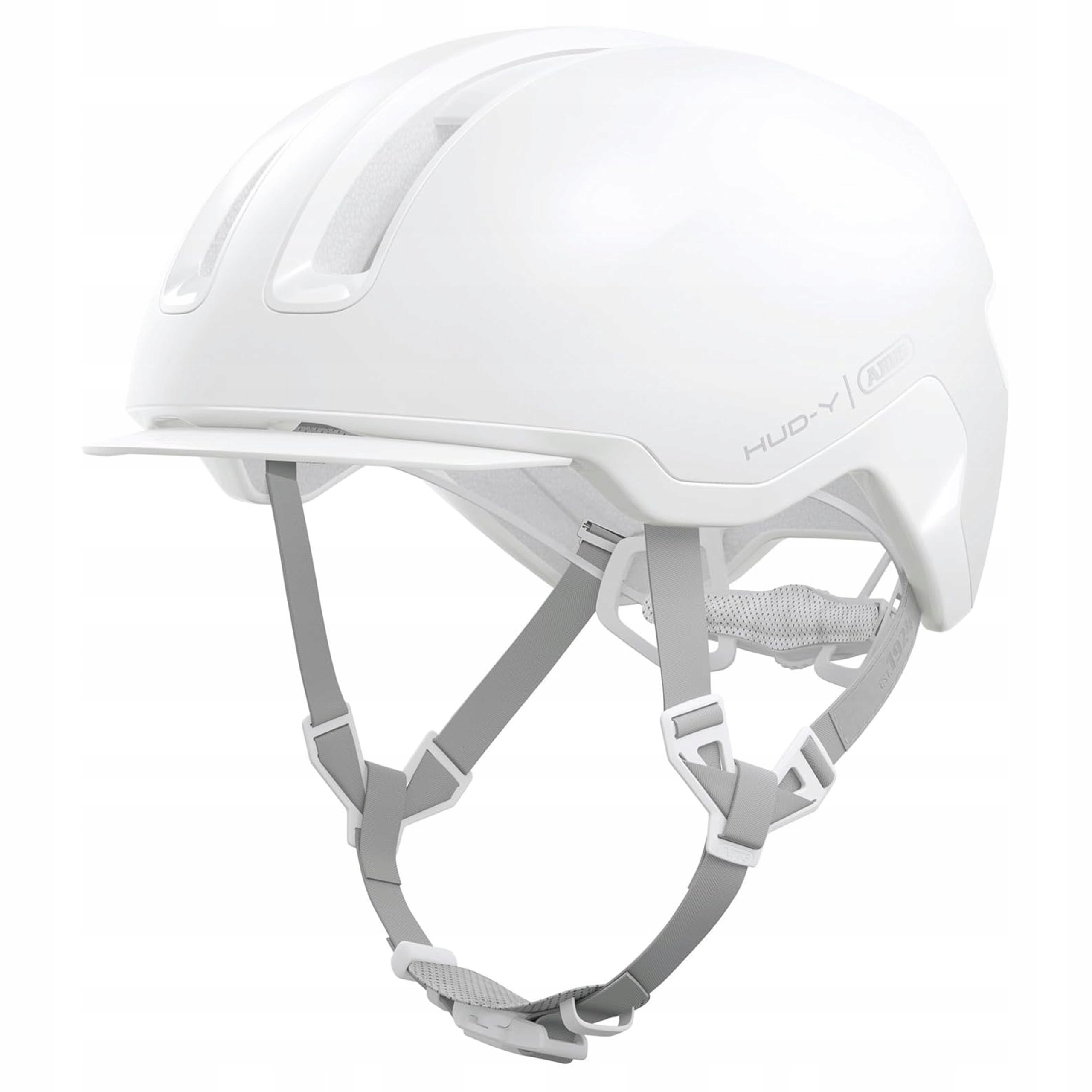 Cyklistická přilba Abus Hud-y pure white M 54-58 cm městská, větraná, bez Led